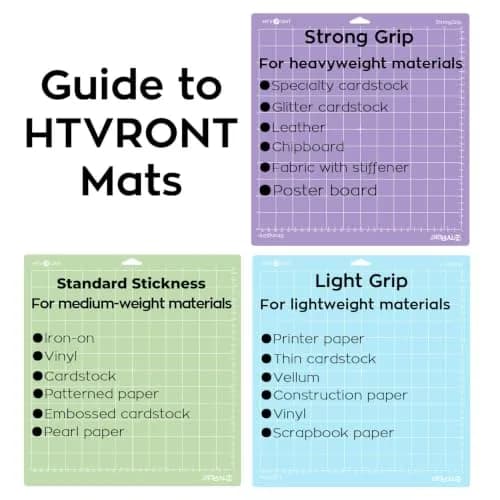 HTVRONT Standard Stickness Cutting Mat 12x12 Inch 3 Pack | Holds Materials Firmly for Crafts thumbnail 6