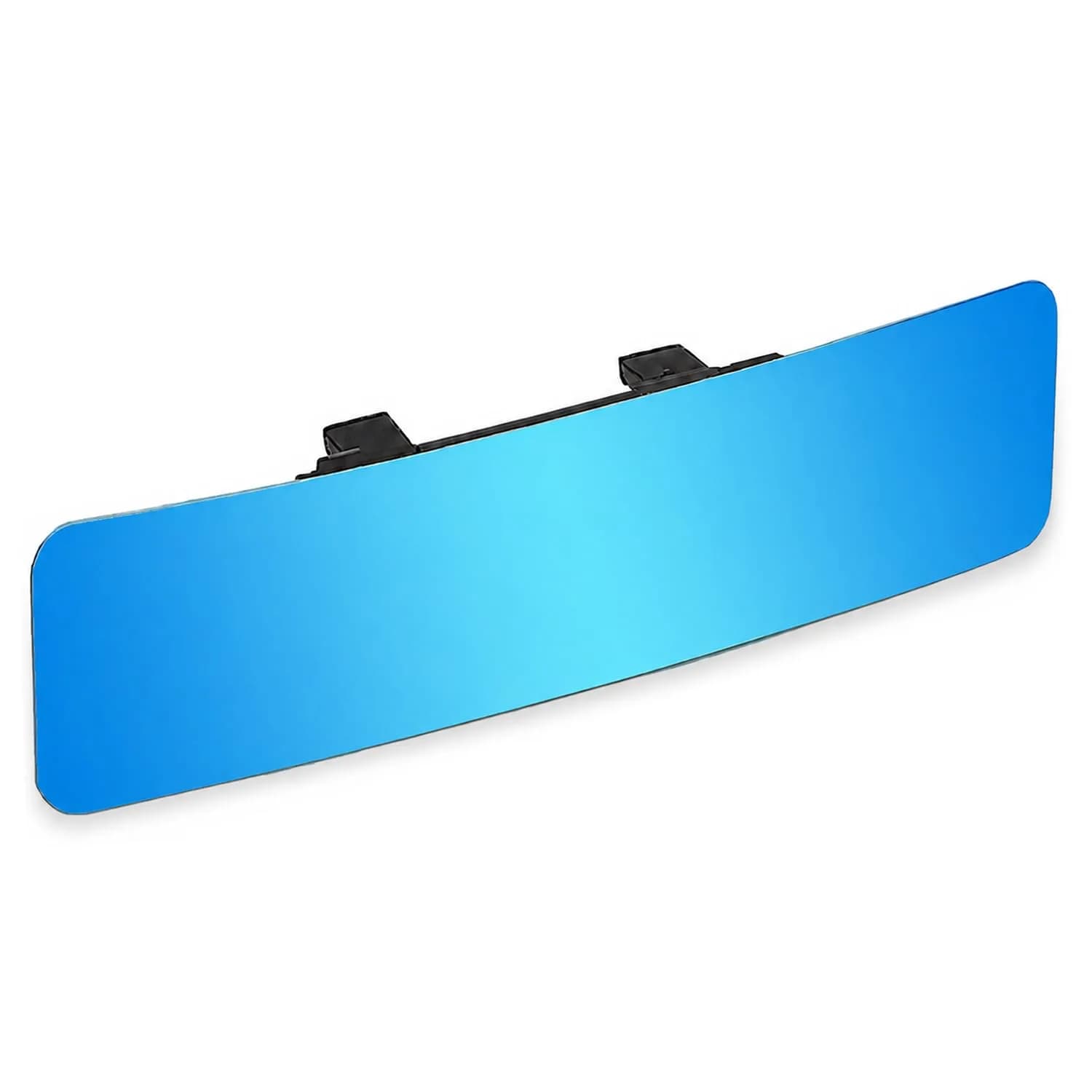 SkycropHD Anti Glare Wide Angle Car Rearview Mirror, 12'' | Frameless, Blue Convex, Universal Fit - main product image