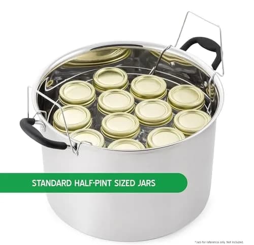 McSunley 21.5Qt Induction Stainless Steel Water Bath Canner | Heavy-Duty, Versatile & Compatible with All Cooktops thumbnail 3