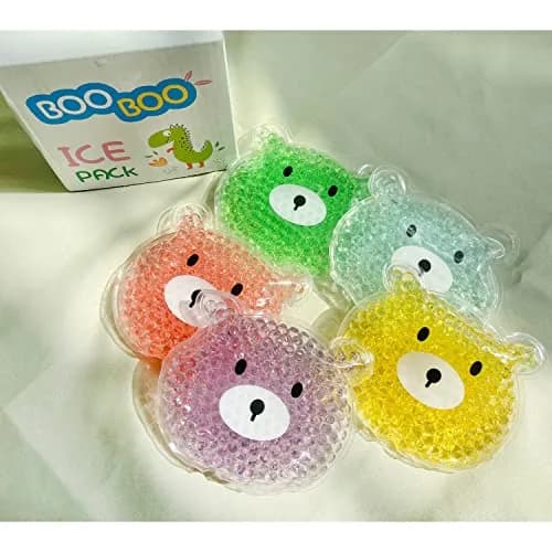 HI FINE CARE 5 PCS Boo Boo Ice Packs | Reusable Cold & Hot Therapy for Injuries & Fever thumbnail 4