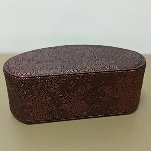 RHCSZ Retro Leather Remote Control Holder Organizer Box | 21.5cm (8.46") x 11.5cm (4.5") x 7.5cm (2.95") thumbnail 5