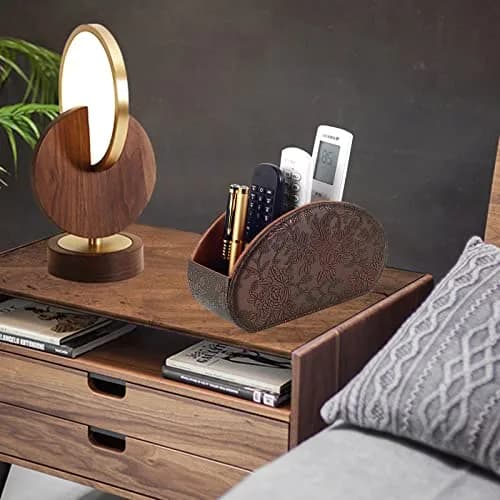 RHCSZ Retro Leather Remote Control Holder Organizer Box | 21.5cm (8.46") x 11.5cm (4.5") x 7.5cm (2.95") thumbnail 7