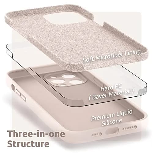 SURPHY Liquid Silicone Case for iPhone 12 Pro Max (6.7 inches) | Camera Protection, Microfiber Lining thumbnail 4