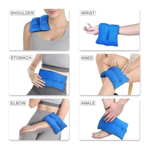 Atsuwell Microwave Heating Pad 6 x 11 Inch Blue | Soothing Moist Heat for Cramps & Joint Relief thumbnail 3