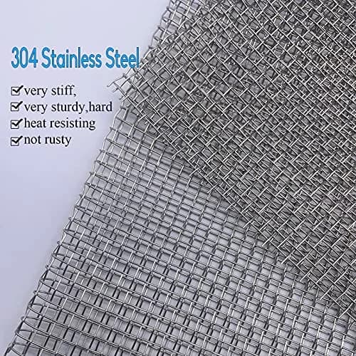 Valchoose 2PACK Wire Mesh 12” x 24” | Sturdy 304 Stainless Steel Mesh for DIY & Industrial Use thumbnail 3