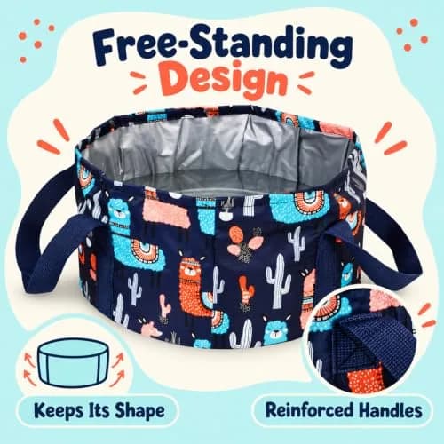 Saiveina Collapsible Foot Bath Basin for Soaking Feet | Portable & Space-Saving Design thumbnail 4