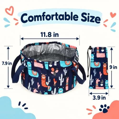 Saiveina Collapsible Foot Bath Basin for Soaking Feet | Portable & Space-Saving Design thumbnail 3