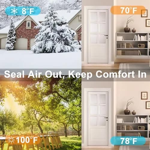 Trisiki Black High Density Weather Stripping 38mm (1.5In) x 20.3cm (8In) x 13Ft Roll | Seals Gaps & Saves Energy thumbnail 8