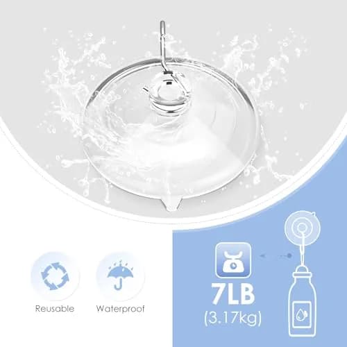 Hangerspace Suction Cup Hooks, Large, Clear | Reusable Waterproof Wall Hooks for Bathroom & Kitchen thumbnail 8