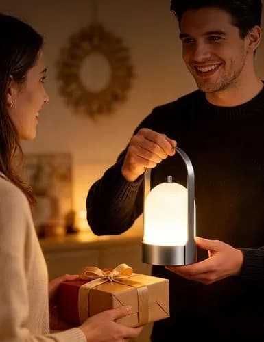 Tubicen Portable Table Lamp Rechargeable Outdoor Lantern with Handle | Waterproof, Dimmable, 4000mAh Battery thumbnail 7