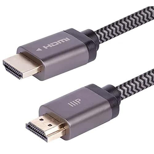 Monoprice 8K Certified Braided Ultra High Speed HDMI 2.1 Cable 0.91m (3 ft) | Supports 8K@60Hz, 48Gbps, eARC, Dynamic HDR thumbnail 1