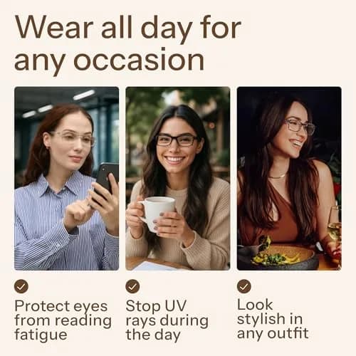 Gaoye 2.75x Magnification Blue Light Blocking Reading Glasses 5-Pack | Classic Style with Spring Hinges thumbnail 7