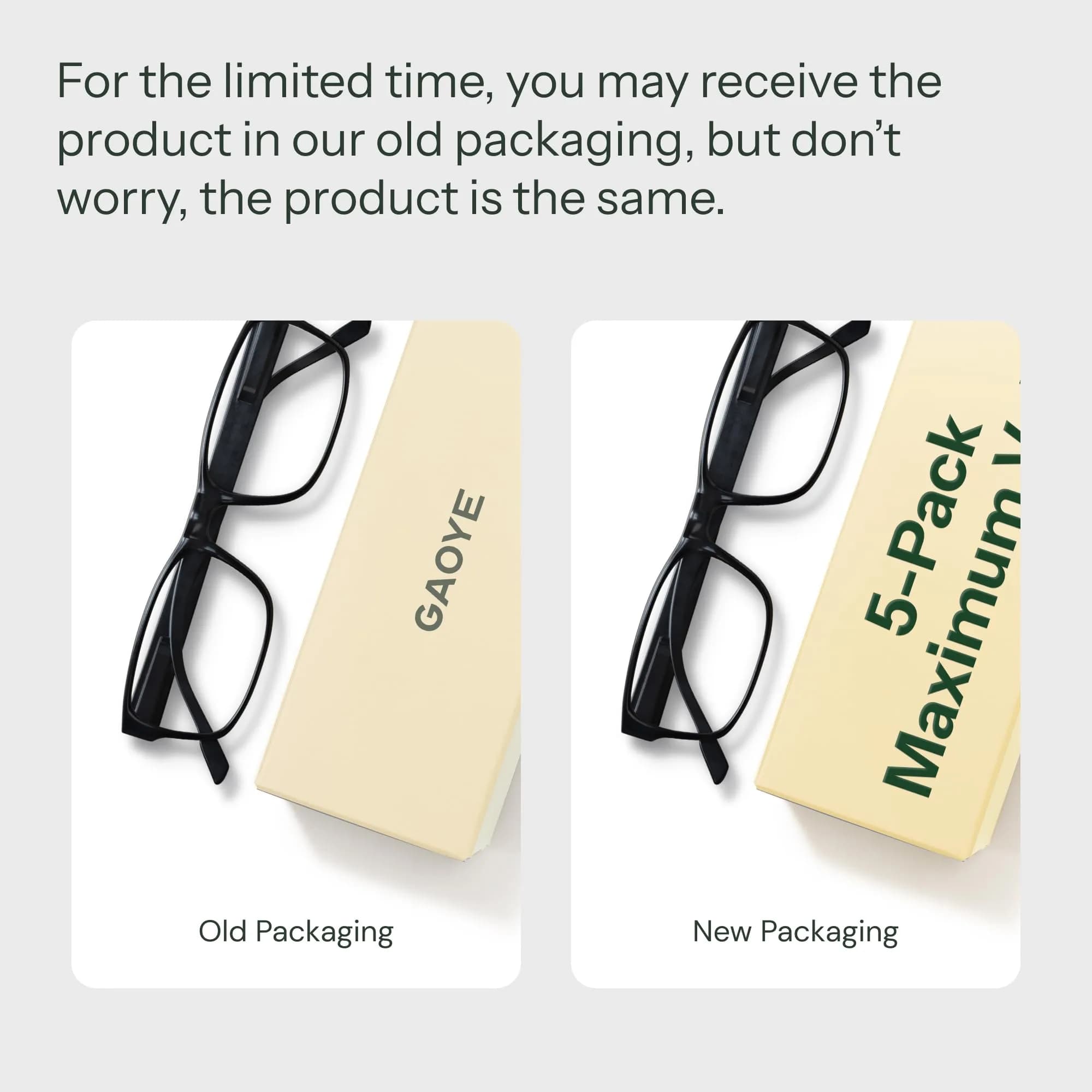 Gaoye Blue Light Blocking Reading Glasses 1.75 Strength | 5-Pack Aviator Style with Spring Hinges thumbnail 2
