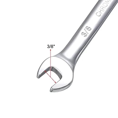 uxcell 3/8 Inch Ratcheting Combination Wrench 12 Point | Durable Chrome Vanadium Alloy thumbnail 4