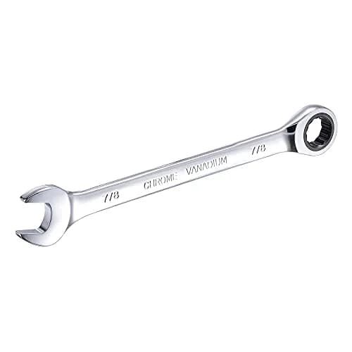 uxcell 7/8 Inch Ratcheting Combination Wrench SAE 11.42-inch Length | Heavy Duty Chrome Vanadium Steel thumbnail 5