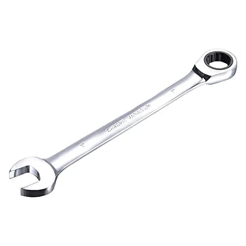 uxcell 1 Inch Ratcheting Combination Wrench SAE 72 Teeth 12 Point | Heavy Duty Chrome Vanadium Steel thumbnail 1