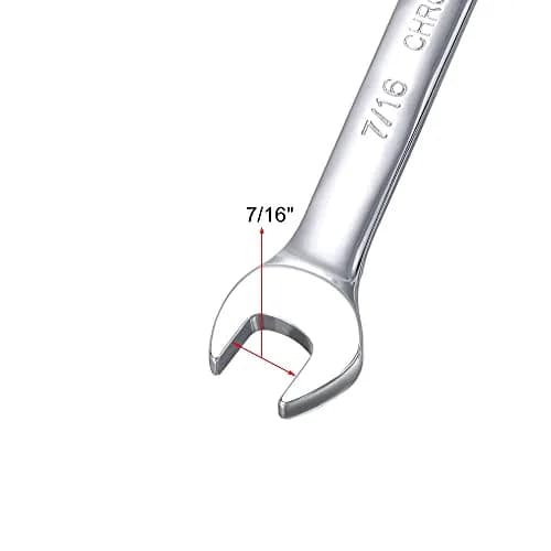 uxcell 7/16 Inch Ratcheting Combination Wrench SAE 72 Teeth 12 Point Ratchet Box Ended Spanner Tools, Cr-V | Durable, Precise & Rust-Resistant thumbnail 4