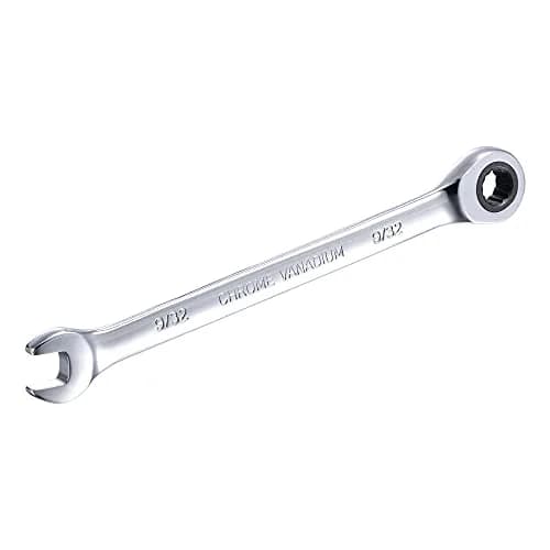 uxcell 9/32 Inch Ratcheting Combination Wrench 5.28 inch Length | 72 Teeth 12 Point Box Ended Spanner Tool thumbnail 5