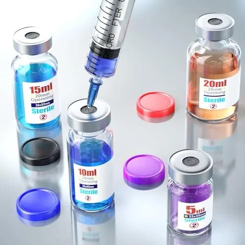 Ks-Tek Sterile Empty Vials with Self-Healing Injection Port 10ml (0.338 Fl Oz) | Pack of 10 thumbnail 5