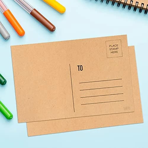 Sweetzer & Orange Kraft Blank Postcards 10.16cm x 15.24cm (4"x6") | 60-Count Pack for Mailing & Notes thumbnail 4