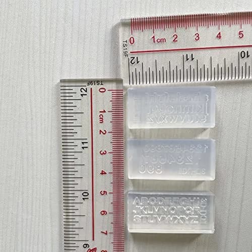 Maiguang 3Pcs Mini Resin Letter Number Molds 4cm (1.6"x 0.8"x 0.2") | DIY Nail Art & Jewelry Pendant Making Tools thumbnail 2