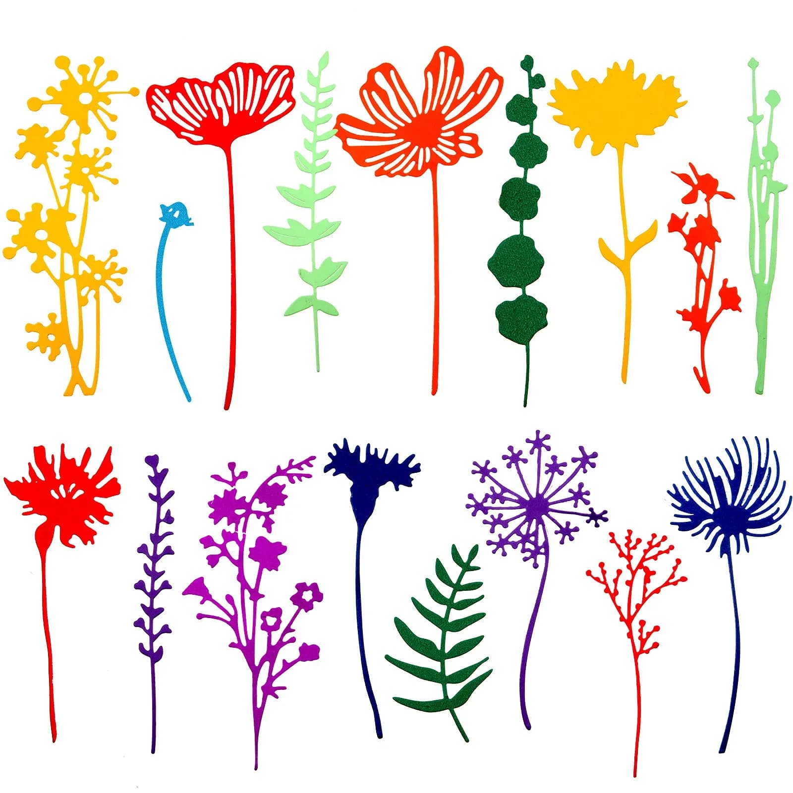 Patelai 17 Pieces Wildflower Metal Cutting Dies 3D Flower Shapes | Elegant Scrapbooking Embellishments - main product image