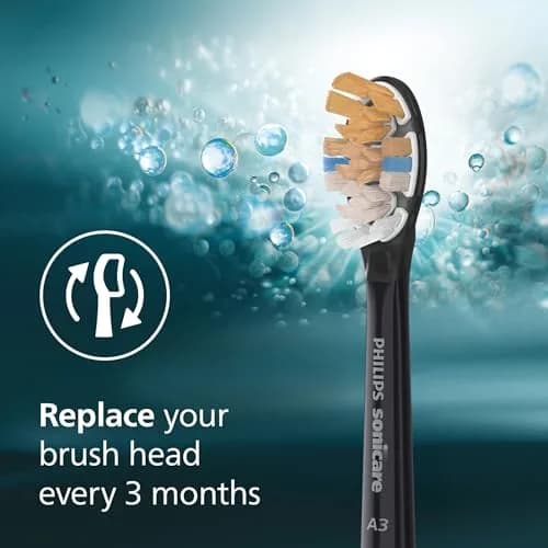 Philips Sonicare A3 All-in-One Brush Heads, 2-Pack (6 Month Supply) | 2000% More Plaque Removal thumbnail 8