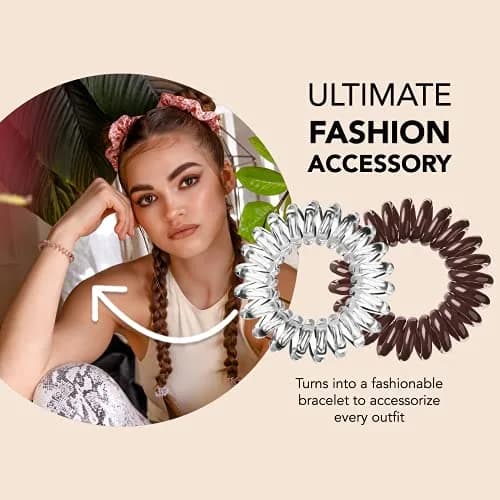 invisibobble Original Traceless Spiral Hair Ties 8 Count (Pack of 1) | Gentle Grip for All Hair Types thumbnail 5