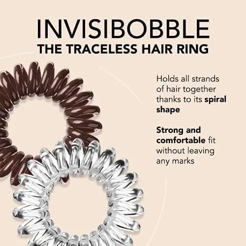 invisibobble Original Traceless Spiral Hair Ties 8 Count (Pack of 1) | Gentle Grip for All Hair Types thumbnail 2