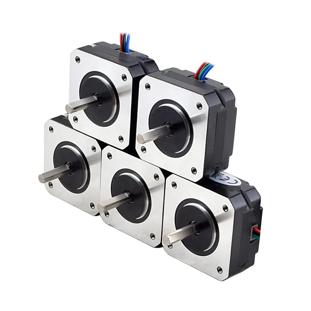 STEPPERONLINE Nema 17 Stepper Motor 5mm Shaft 42x42x20mm 1A 16Ncm | 5-Pack for 3D Printer CNC DIY - main product image