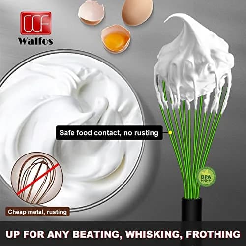 Walfos Silicone Whisk Set (8.5, 9, 11 inch) | Heat Resistant Kitchen Utensils for Non-stick Cookware thumbnail 3