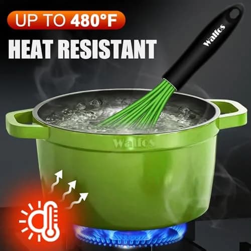 Walfos Silicone Whisk Set (8.5, 9, 11 inch) | Heat Resistant Kitchen Utensils for Non-stick Cookware thumbnail 4