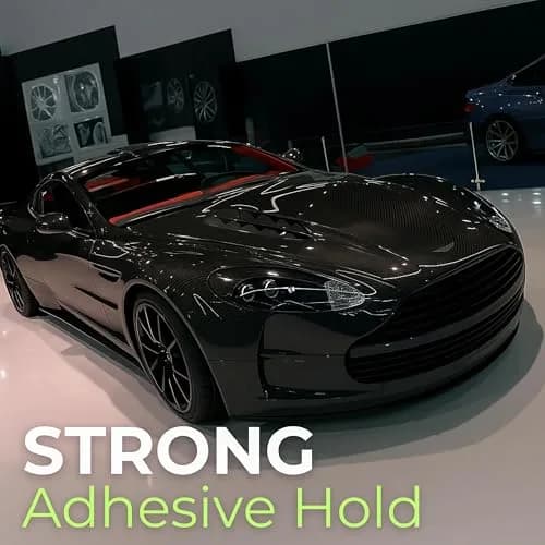 RockRose 5D Black Carbon Fiber Vinyl Wrap 30cm x 152cm (1FT x 5FT) | Bubble-Free Automotive Film thumbnail 2