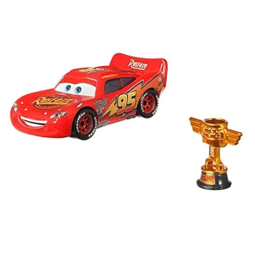 Disney Cars Lightning McQueen Piston Cup 1:55 Scale Die-Cast Toy Car | Authentic USA Import for Kids Age 3+ thumbnail 4