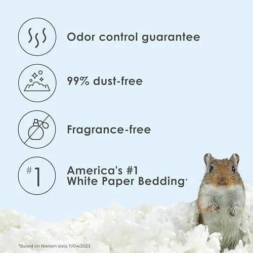 Kaytee Clean & Cozy Paper Bedding White 100 Liter | Odor Control for Small Animals thumbnail 2