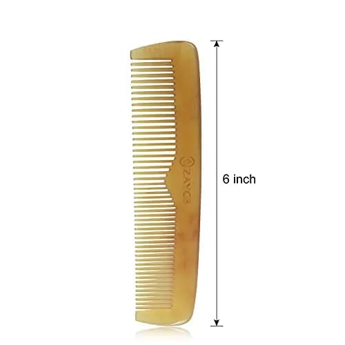 ANFEI Buffalo Horn Fine Tooth Comb - Anti-Static Hair Comb for All Hair Types (Men, Women, Kids) | Detangler & Styling Tool thumbnail 2