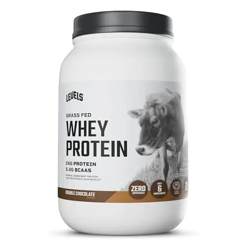 Levels Nutrition Whey Protein Powder Double Chocolate 907g (2LB) | 24G Protein Per Serving, Gluten-Free, No Artificials thumbnail 1