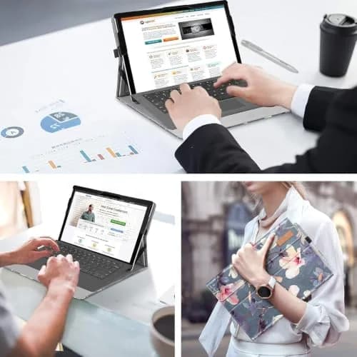 FINTIE Case for 12.3 inch Microsoft Surface Pro 7 Plus, Pro 7/6/5/4/3 | Multi-Angle Kickstand & Premium Synthetic Leather thumbnail 8