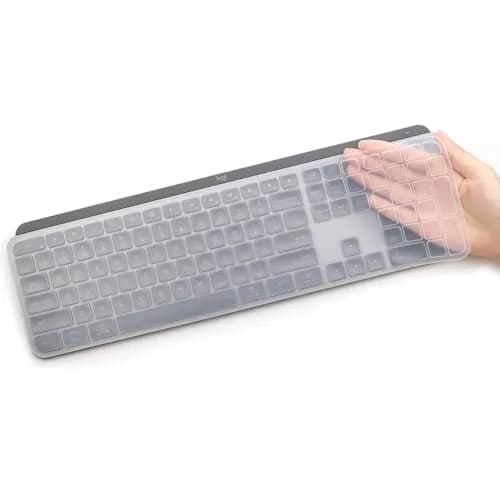MUBUY-GOL Clear Silicone Keyboard Cover for Logitech MX Keys S/MX Keys Advanced/Craft | Ultra Thin thumbnail 1