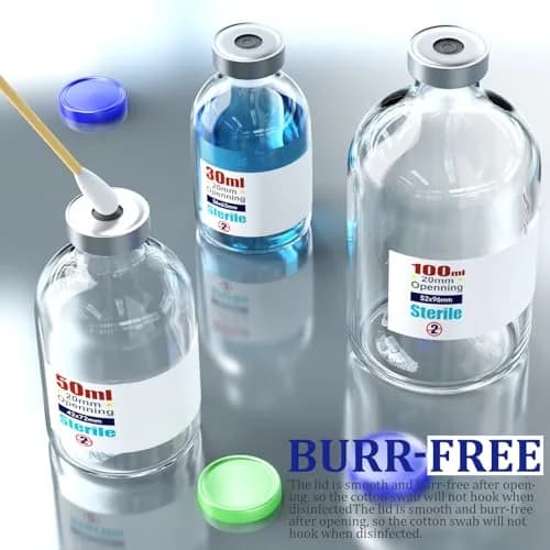 Ks-Tek Sterile Empty Vials with Self-Healing Injection Port 100ml (4-Pack) thumbnail 4