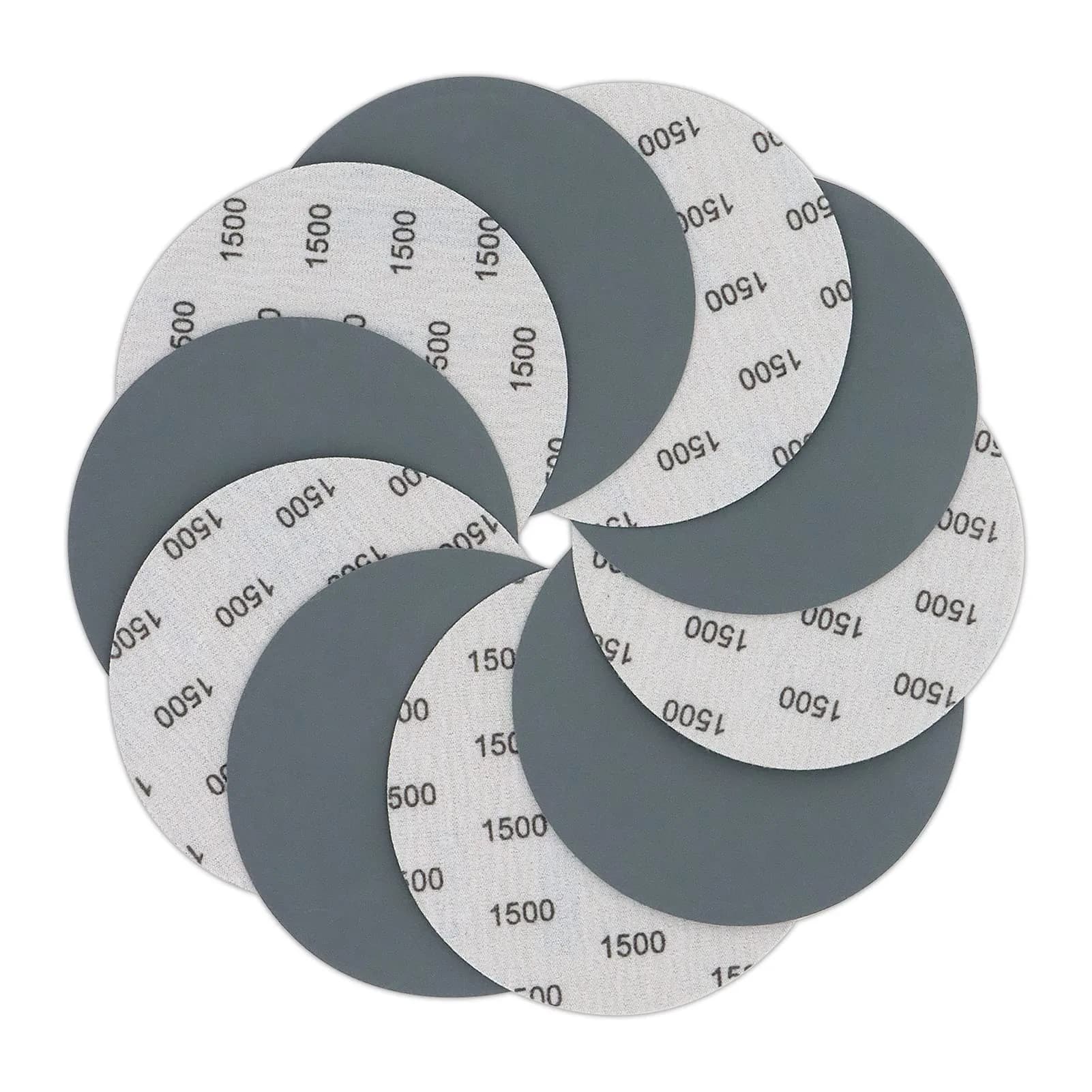 VIBRATITE 3000 Grit 5 Inch Hook & Loop Sanding Discs, 70PCS | Extra Fine Silicon Carbide for Wet/Dry Sanding — 5 Inch (1500 Grit)