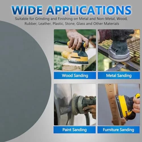 VIBRATITE 1500 Grit 5 Inch Hook & Loop Sanding Discs, 70PCS | Extra Fine Silicon Carbide for Wet/Dry Sanding thumbnail 7