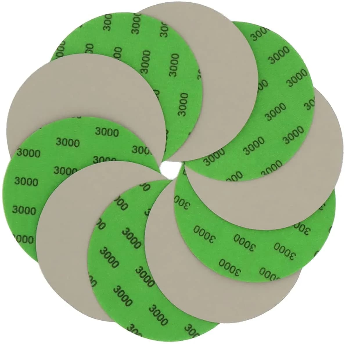 VIBRATITE 3000 Grit 5 Inch Hook & Loop Sanding Discs, 70PCS | Extra Fine Silicon Carbide for Wet/Dry Sanding — 5 Inch (3000 Grit)