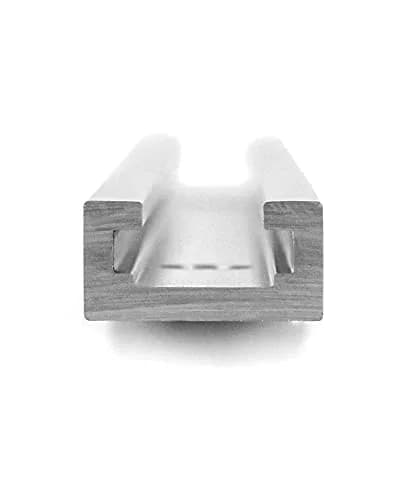 QWORK Aluminum T Track 12 Inch (30.5 cm) - 2 Pack Universal Double Cut Profile with Screws | For Table Saws & Router Tables thumbnail 2