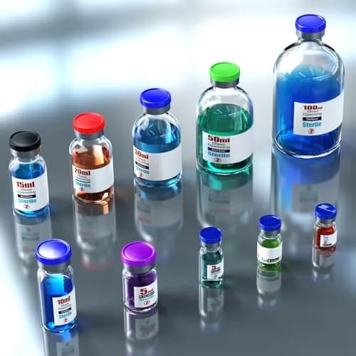 Ks-Tek Sterile Glass Vials 50ml (6-Pack) | Self-Healing Injection Port & Flip-Off Cap thumbnail 6
