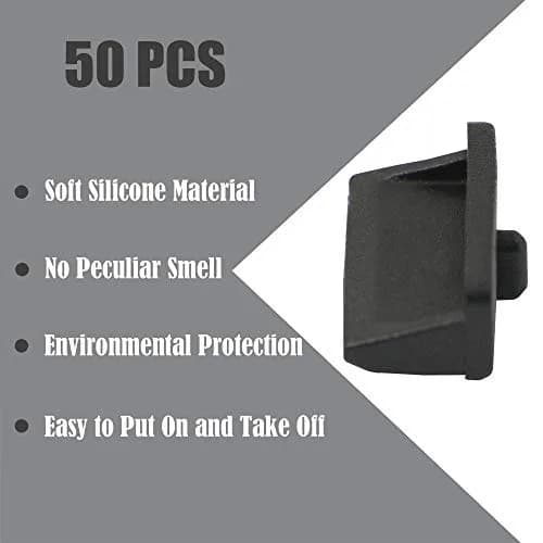 GINTOOYUN 50pcs USB Anti Dust Cap for USB Type A Female Port | Silicone Dustproof Cover (13mm x 7.5mm x 6mm) thumbnail 4