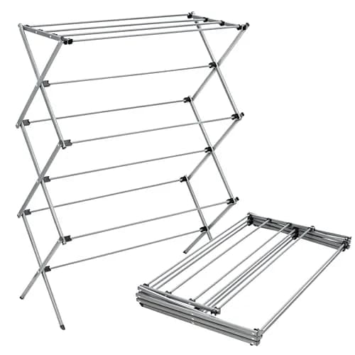 Honey-Can-Do Oversized Collapsible Clothes Drying Rack, 35" | Heavy-Duty Steel Support, Flat Storage, Indoor/Outdoor Use thumbnail 1