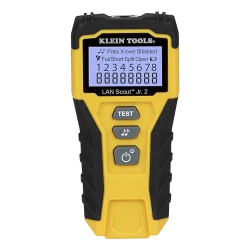 Klein Tools LAN Scout Jr Cable Tester Ethernet Cable Tester Kit | Versatile, Compact & Professional-Grade Testing thumbnail 1