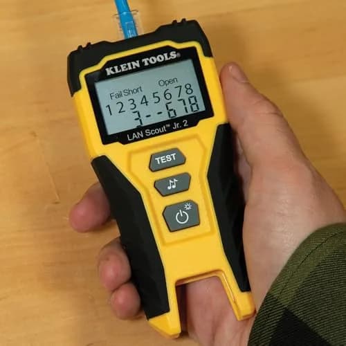 Klein Tools LAN Scout Jr Cable Tester Ethernet Cable Tester Kit | Versatile, Compact & Professional-Grade Testing thumbnail 6