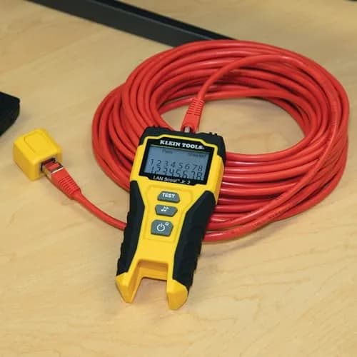 Klein Tools LAN Scout Jr Cable Tester Ethernet Cable Tester Kit | Versatile, Compact & Professional-Grade Testing thumbnail 3